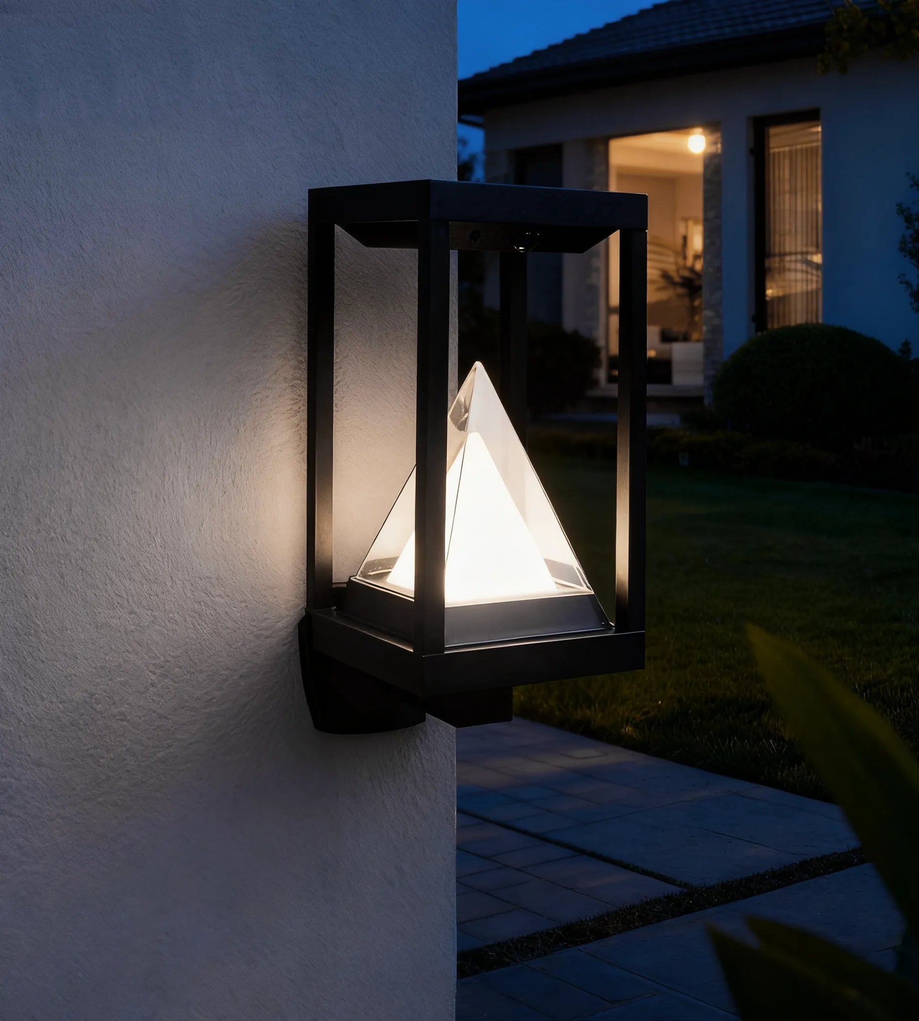 KEOPS aplique solar LED para exterior, negro, con detector - 3 modos de iluminación de 75 a 600 lúmenes — 2