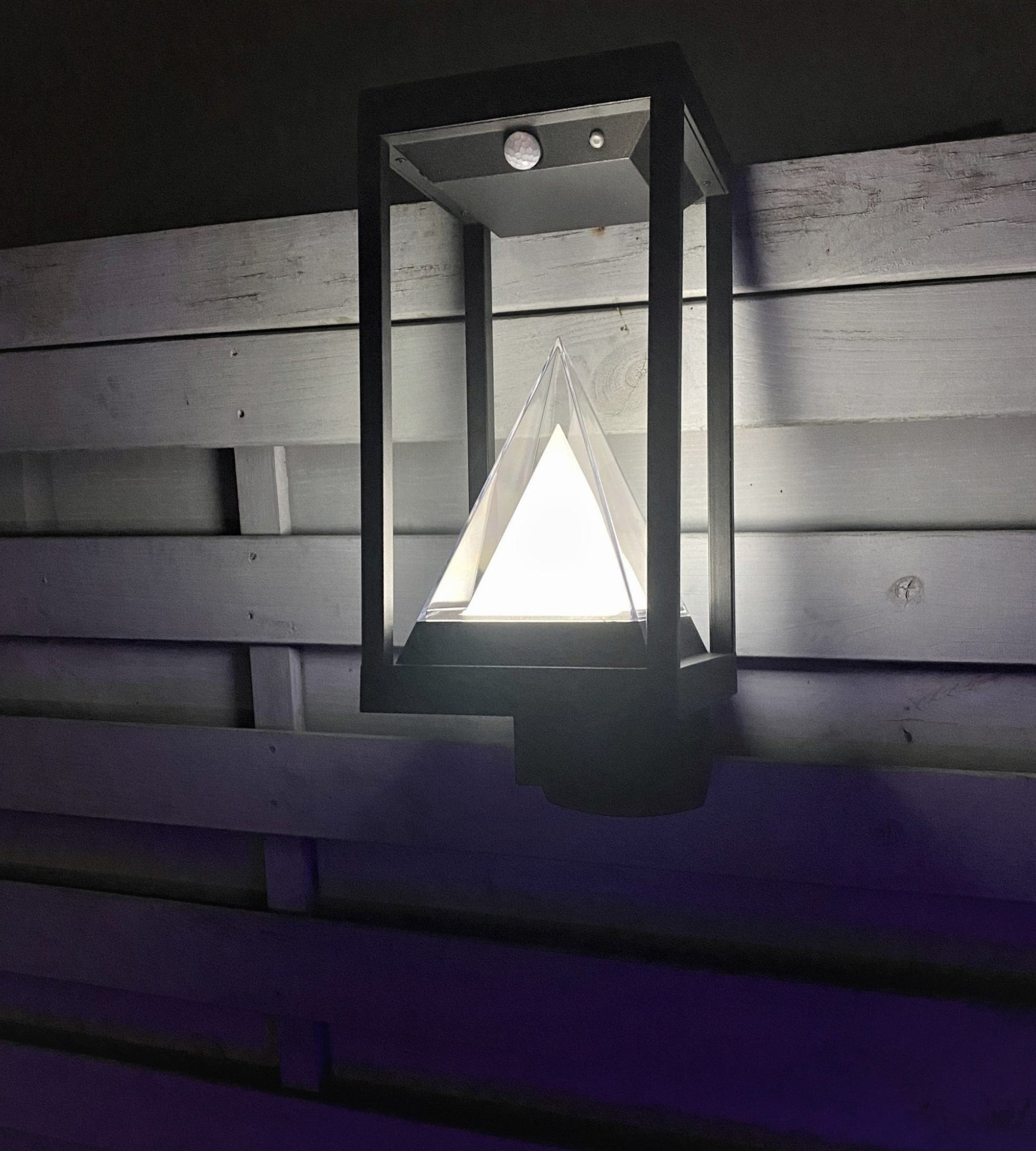 Solar-LED-Wandleuchte KEOPS mit Bewegungsmelder, Schwarz – 3 Leuchtmodi 75 bis 600 Lumen — 5
