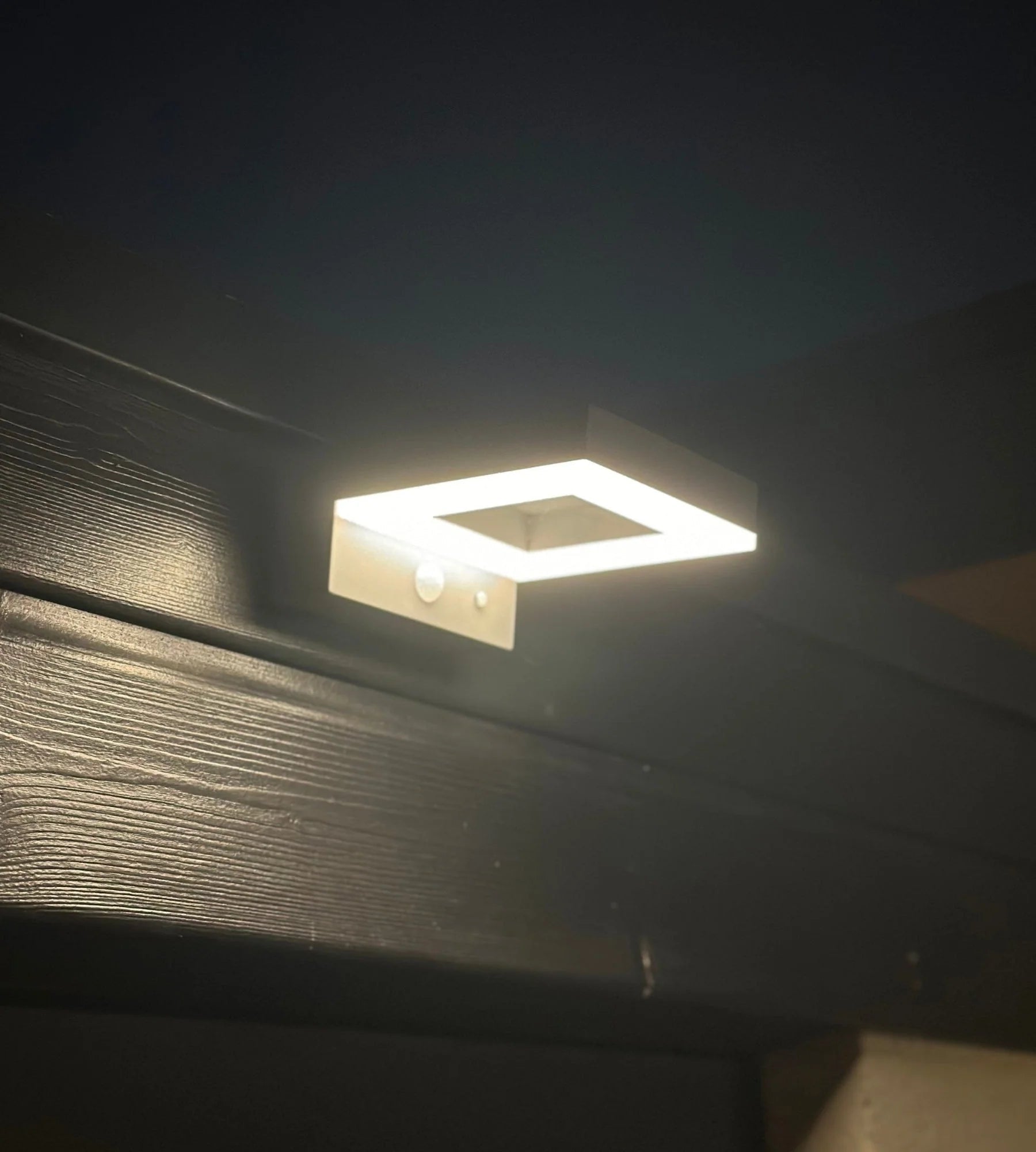 Solar-LED-Wandleuchte LETINA mit Bewegungsmelder, Weiß — 3