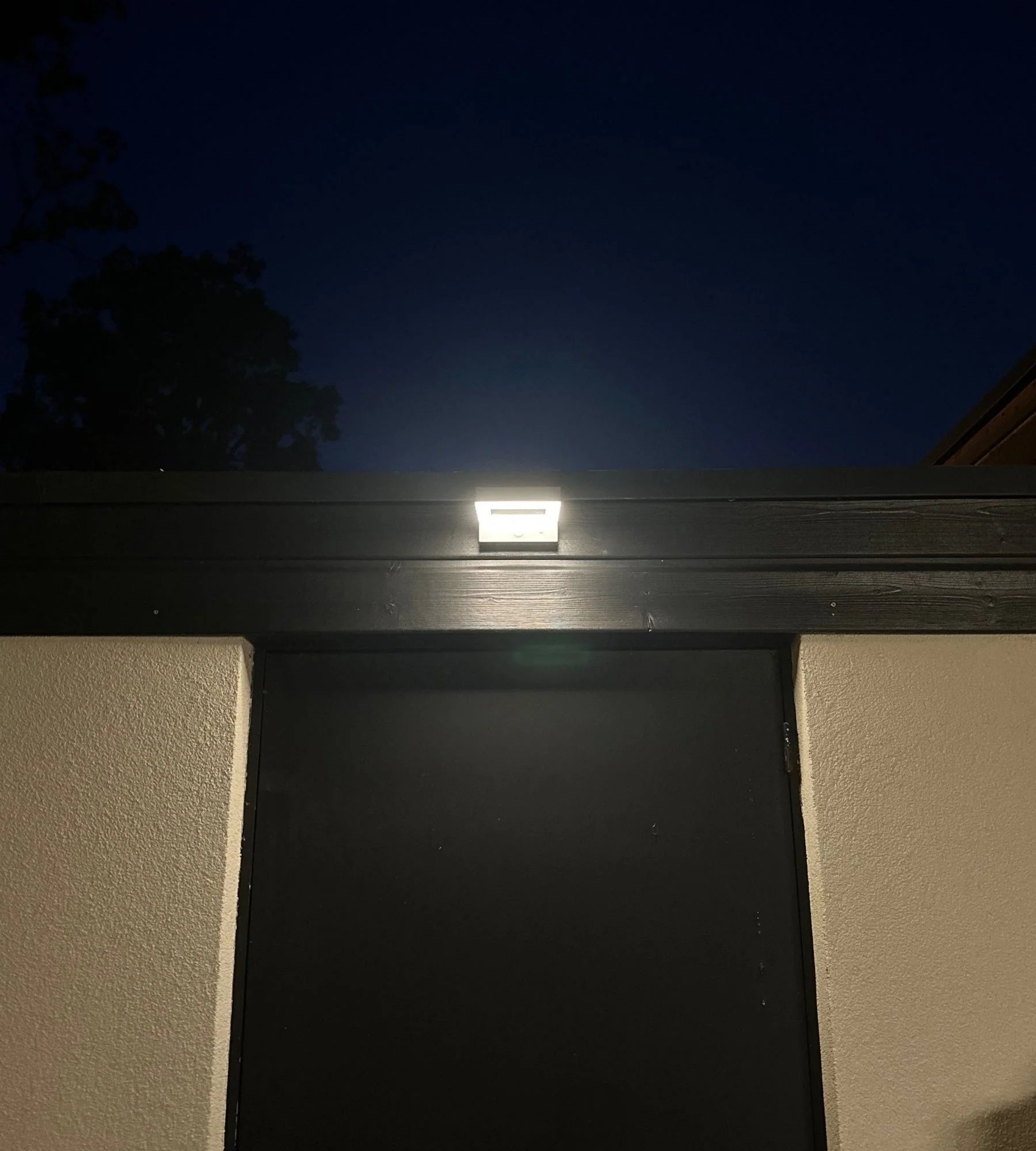 Applique murale extérieure LED solaire LETINA, Blanche, avec détecteur — 5