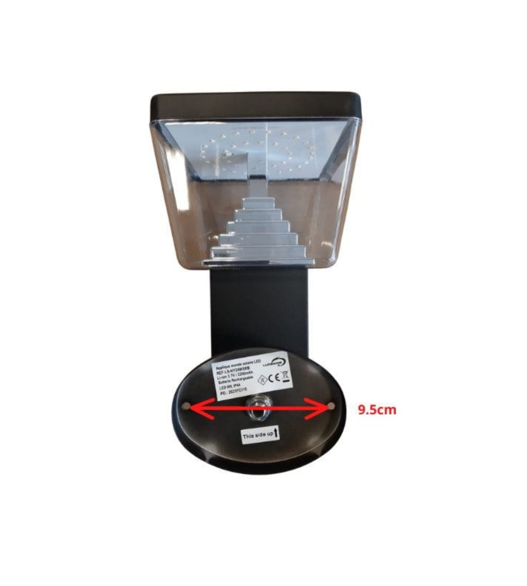 Solar-LED-Wandleuchte LIBERTY mit Bewegungsmelder, Schwarz – 3 Leuchtmodi 100 bis 1000 Lumen — 4