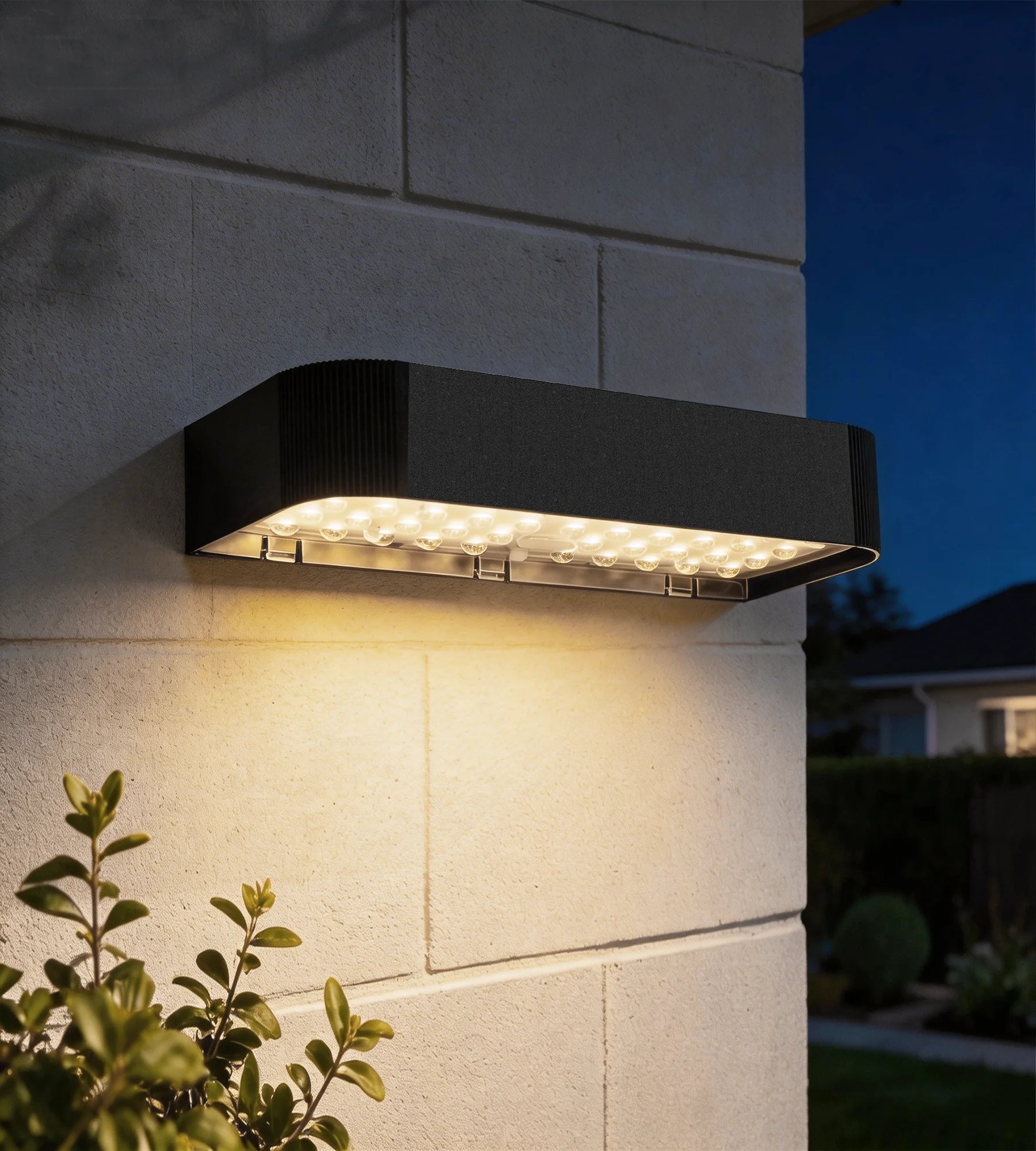 Aplique solar LED para exterior SOLEN, con detector — 2