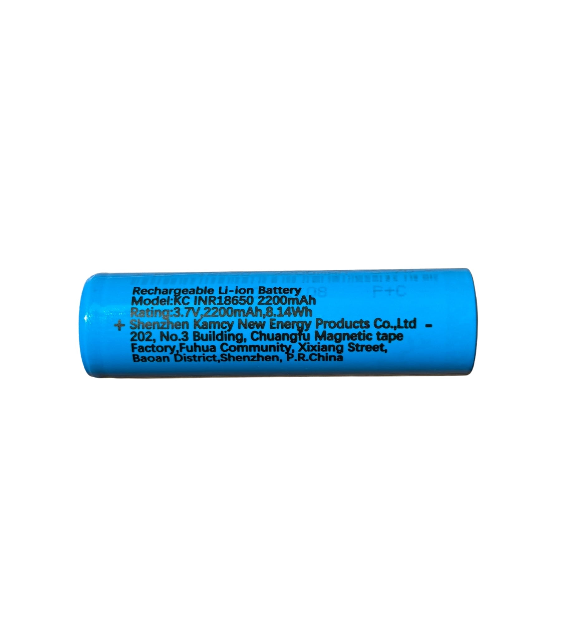 Batterie 18650 2200 mAh 3.7V sans plug