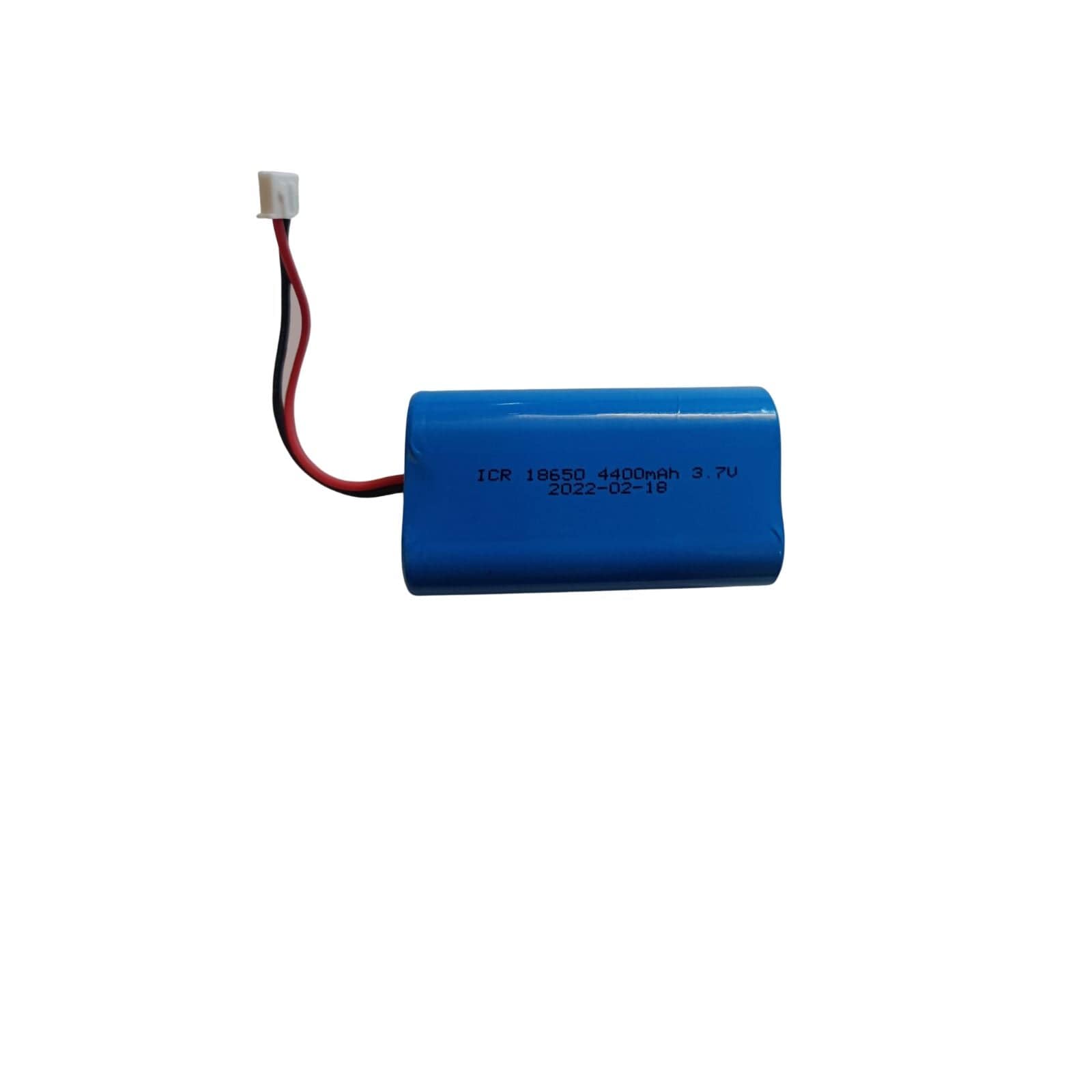 Batterie 18650 4400 mAh 3.7V avec plug blanc