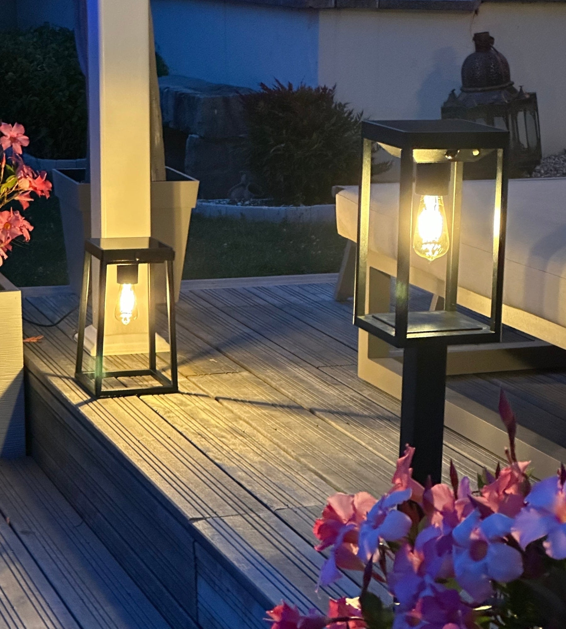 Solar-Wegeleuchte FAIRY mit Bewegungsmelder, Schwarz, 70 cm – E27-Leuchtmittel inklusive — 4