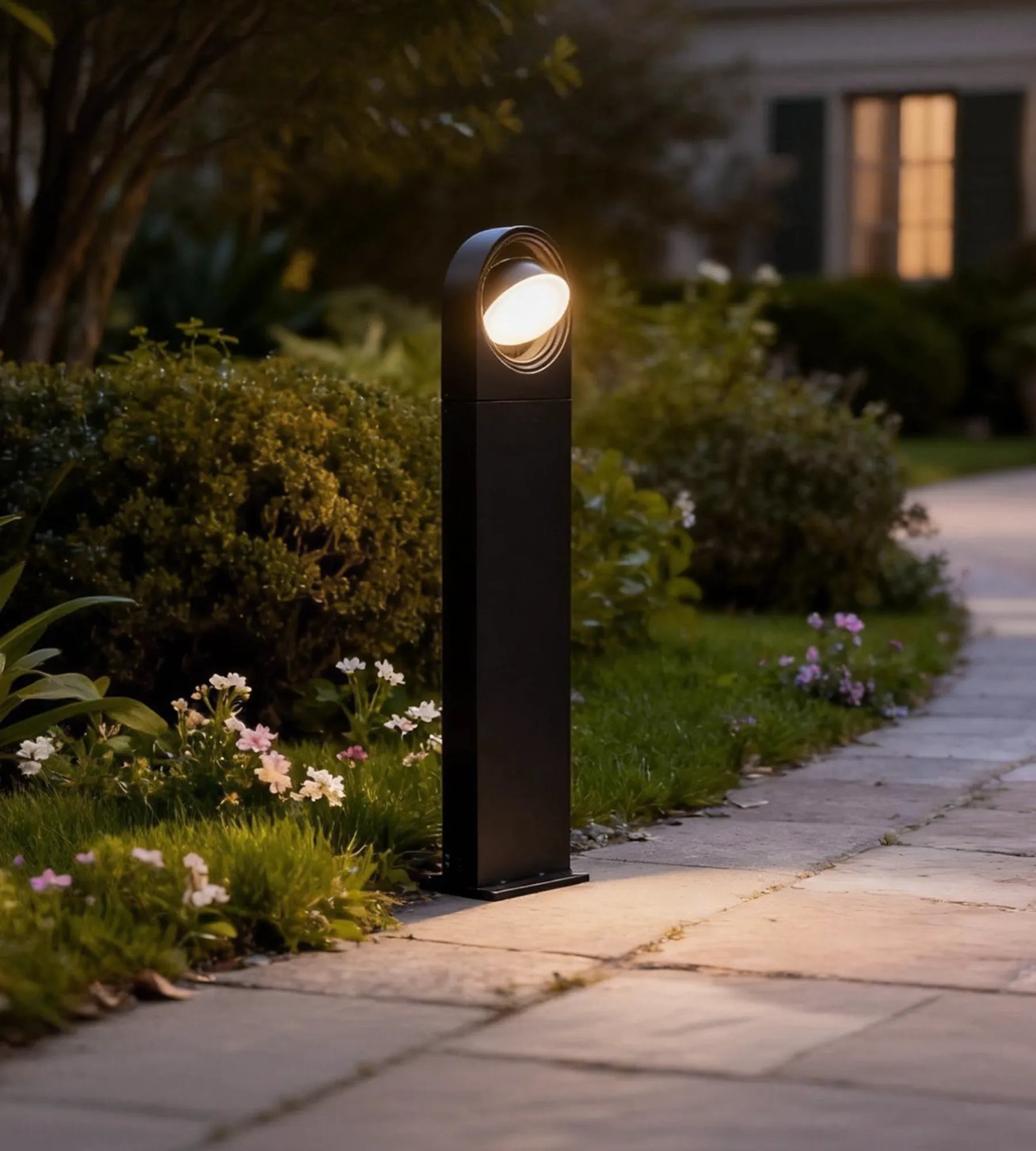 Paletto da esterno EXPLORER LED, Nero, Testa orientabile — 3