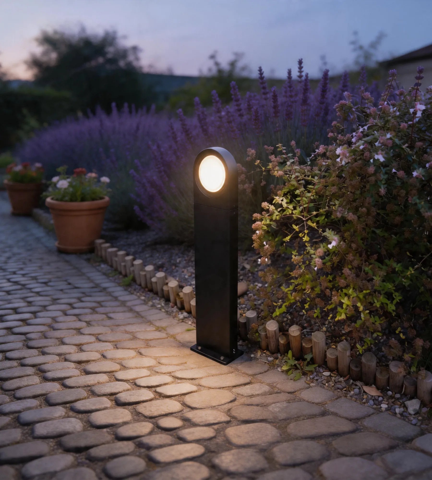 Paletto da esterno EXPLORER LED, Nero, Testa orientabile — 8