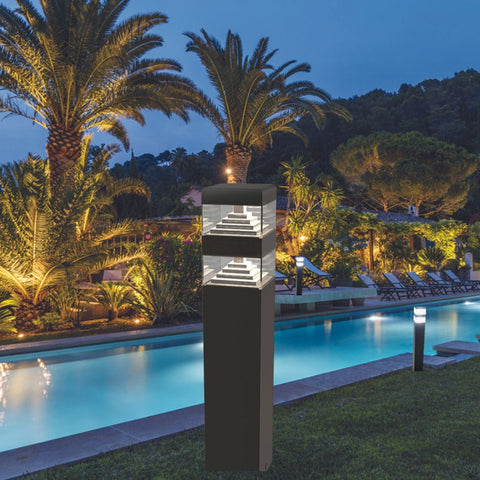LED-Pyramidenterminal rund um den Pool – 12 V – 1000 Lumen – 4000 K – Lumihome-France.com