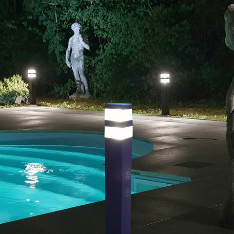 LED-Pyramidenterminal rund um den Pool – 12 V – 1000 Lumen – 4000 K – Lumihome-France.com