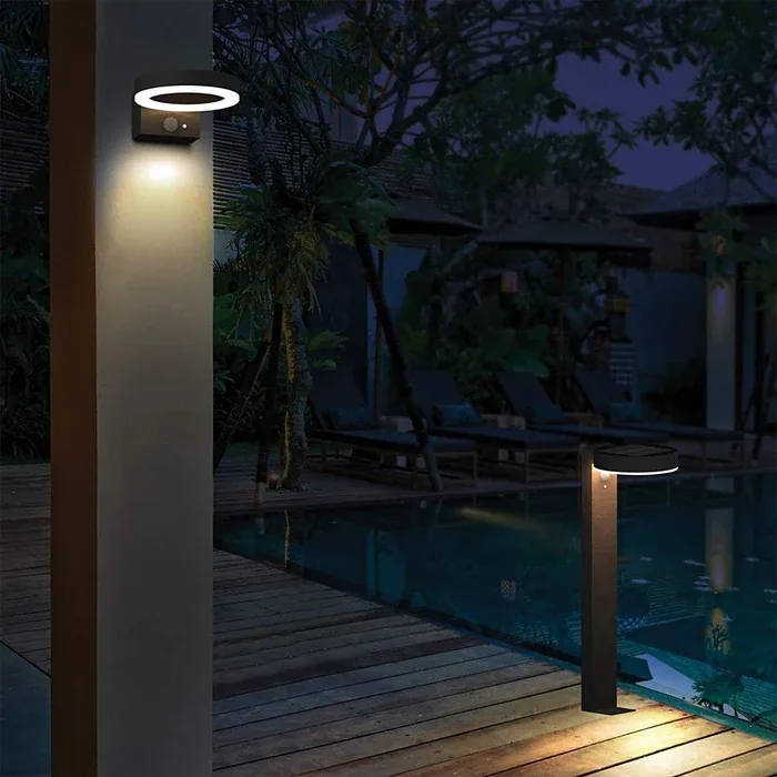 Solar-LED-Wandleuchte DAYTONA mit Bewegungsmelder – 3 Leuchtmodi 75 bis 600 Lumen — 2