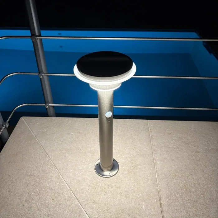Solar-LED-Wegeleuchte GENOVA mit Bewegungsmelder, Schwarz, 45 cm – 3 Leuchtmodi 100 bis 1000 Lumen — 3