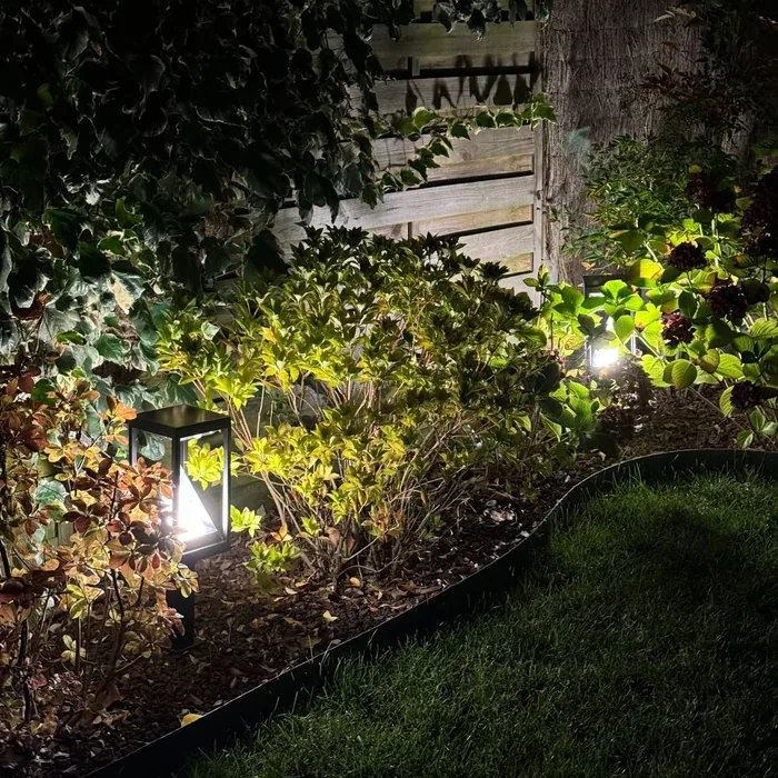 Solar-LED-Wegeleuchte KEOPS mit Bewegungsmelder, Schwarz, 50 cm – 3 Leuchtmodi 100 bis 1000 Lumen — 1