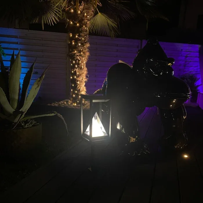 Solar-LED-Wegeleuchte KEOPS mit Bewegungsmelder, Schwarz, 50 cm – 3 Leuchtmodi 100 bis 1000 Lumen — 2
