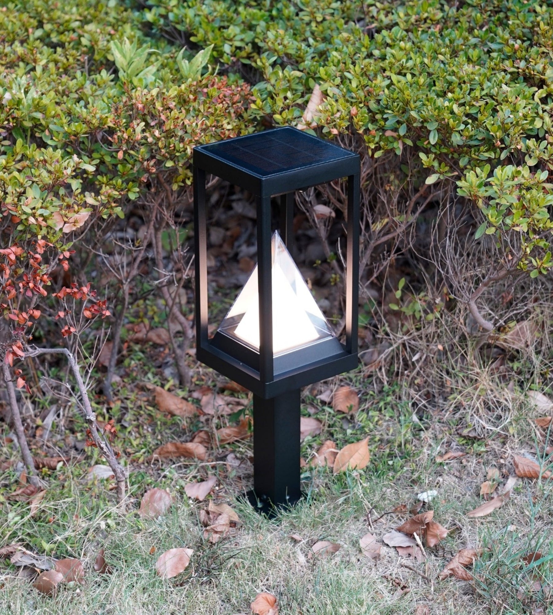 Solar-LED-Wegeleuchte KEOPS mit Bewegungsmelder, Schwarz, 50 cm – 3 Leuchtmodi 100 bis 1000 Lumen — 5