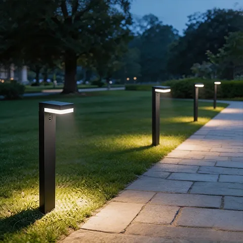 Solar-LED-Wegeleuchte VENUS mit Bewegungsmelder, Schwarz, 70 cm – 3 Leuchtmodi 100 bis 1000 Lumen — 4