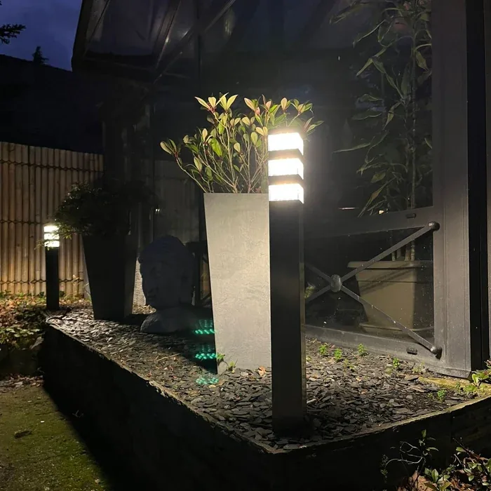 Paletto da esterno Pyramid LED, 1500 lumen, Bianco neutro - 48 LED — 1