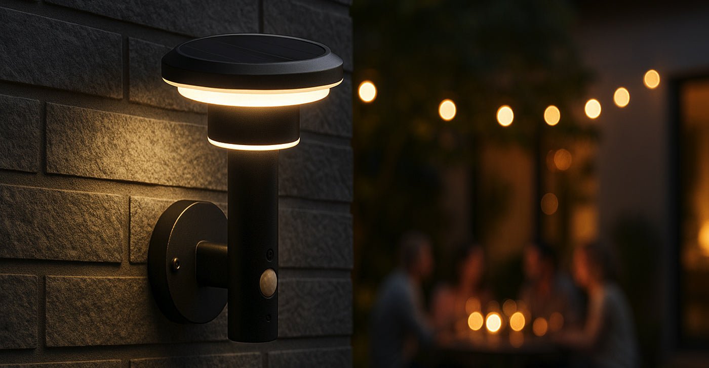 Solar-Wandleuchte für den Außenbereich