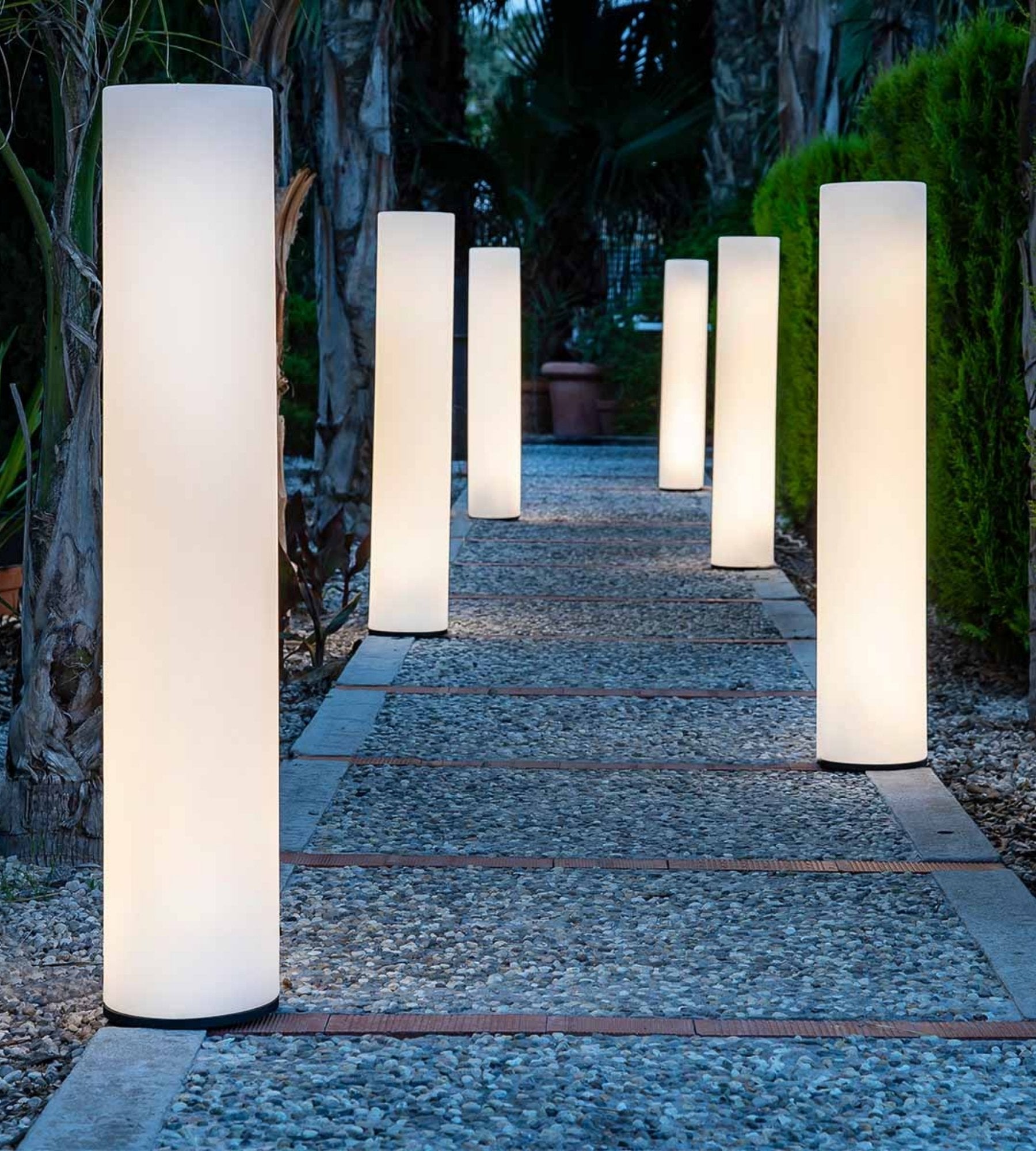 Lámpara de pie de diseño recargable FITY - Exterior e Interior - Tubo luminoso — 2