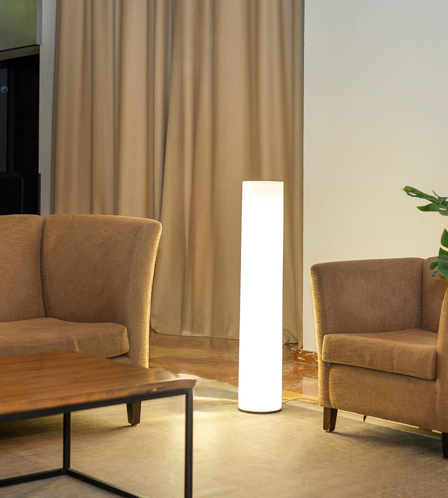 Lampadaire design rechargeable FITY - Extérieur et Intérieur - Tube lumineux
