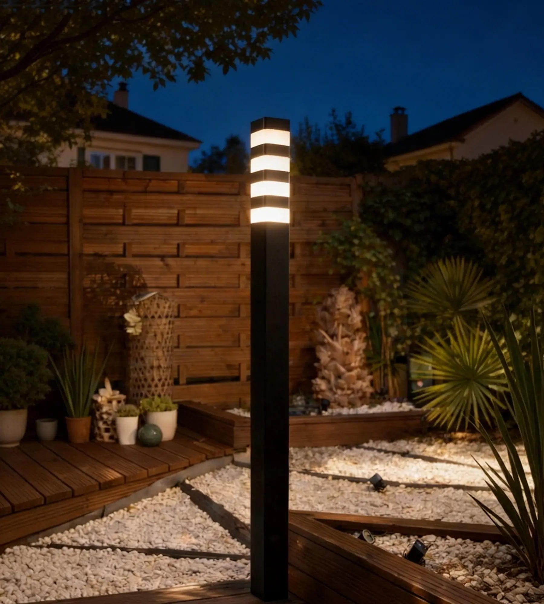 Pyramida LED podlahová lampa, 2000 lumenů, neutrální bílá - 64 ledů - Výška 2 metry - Modulární — 2