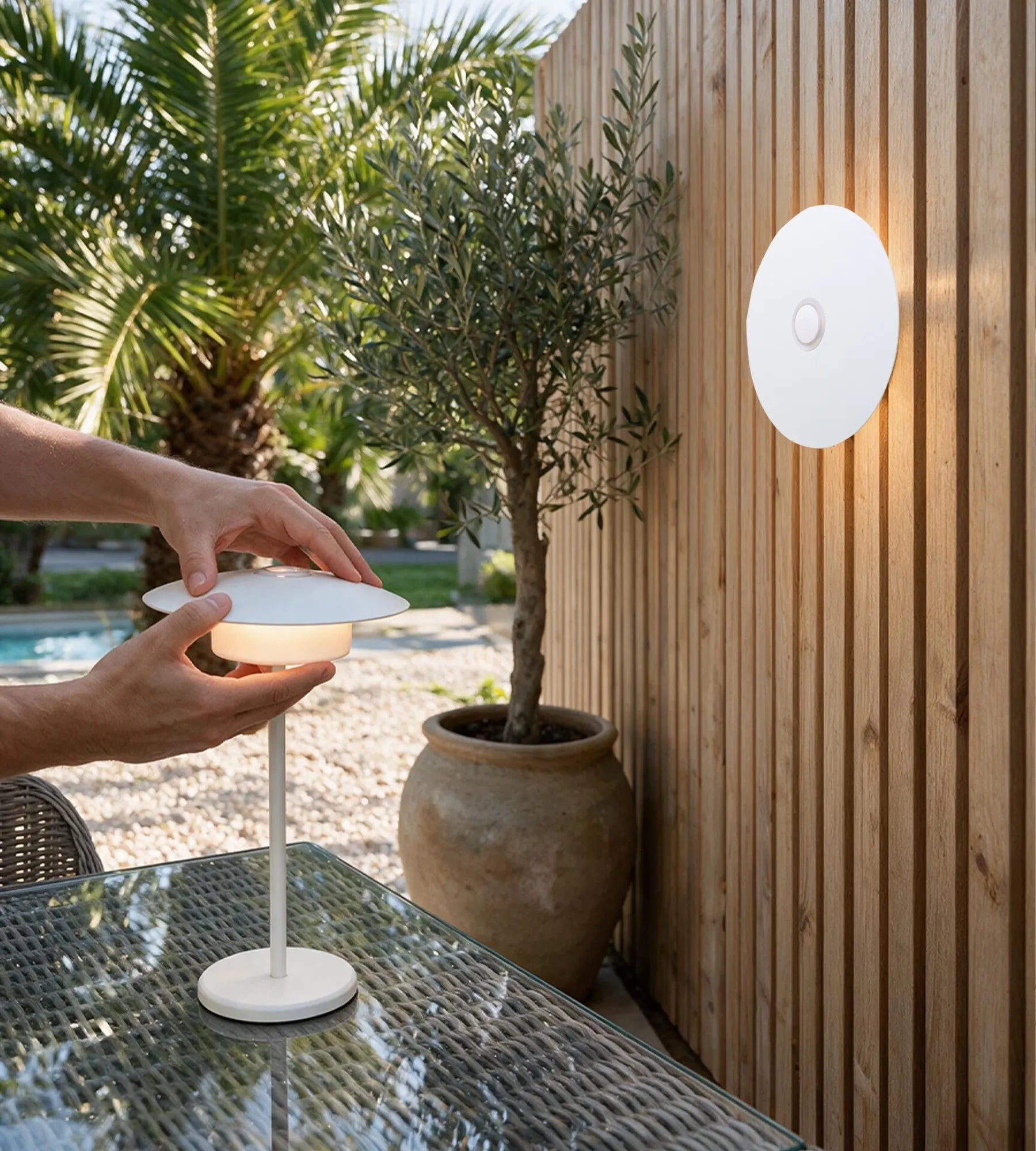 Lampe de table LED MALIA, Blanche — 3