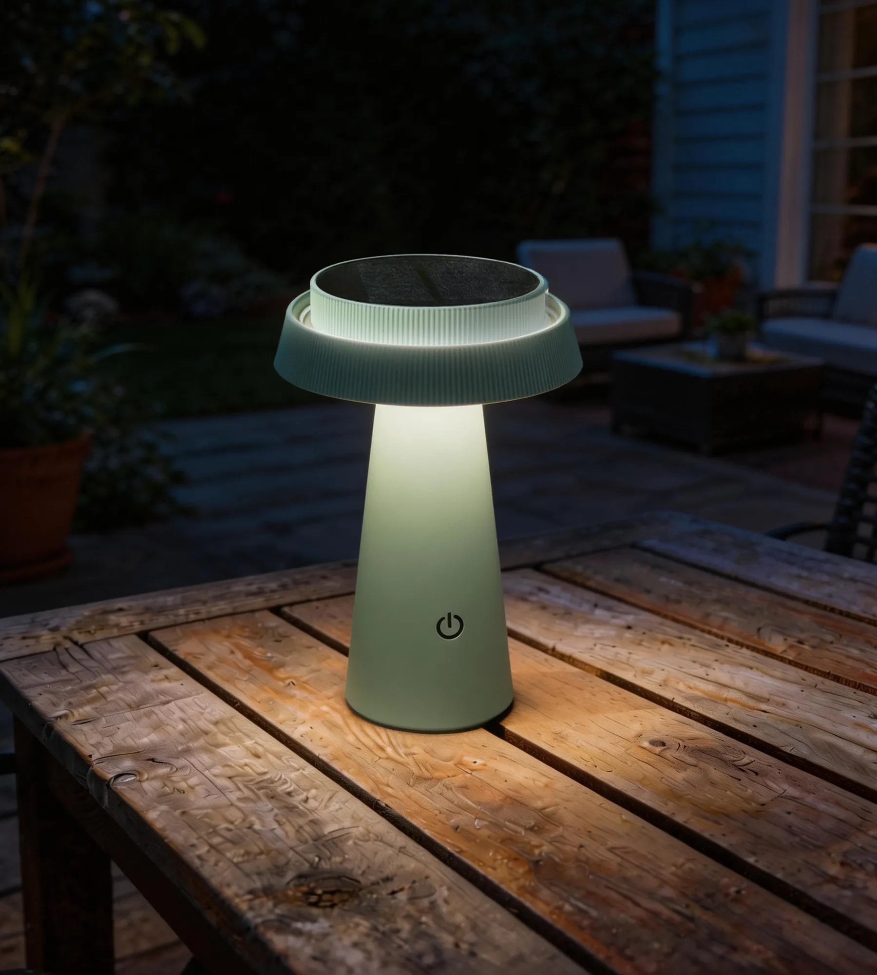 Lámpara de mesa LED solar ROSA — 4