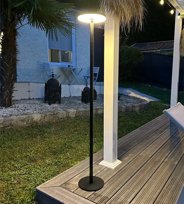 Solar-LED-Tischleuchte JAZZ, Schwarz — 1