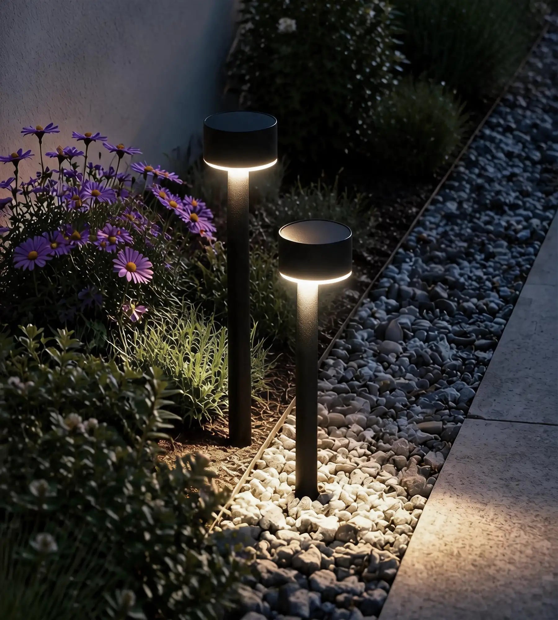2er-Set Solar-LED-Bodenleuchten QUEEN 30 cm – mit Erdspieß – 100 Lumen — 4