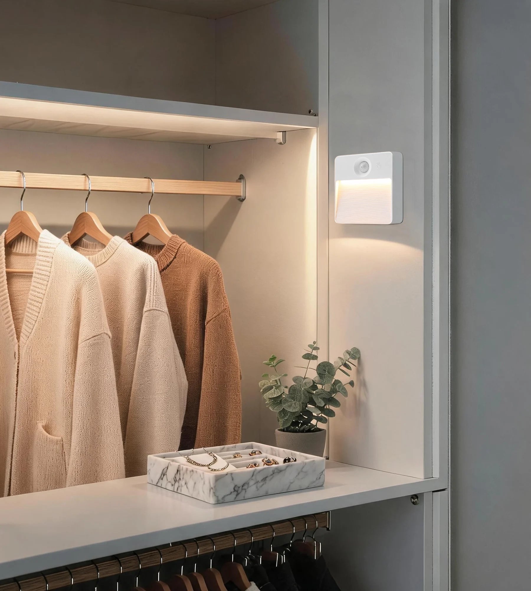 Packung mit 2 CUBA LED-Nachtlichtern für den Innenbereich mit Bewegungserkennung — 7