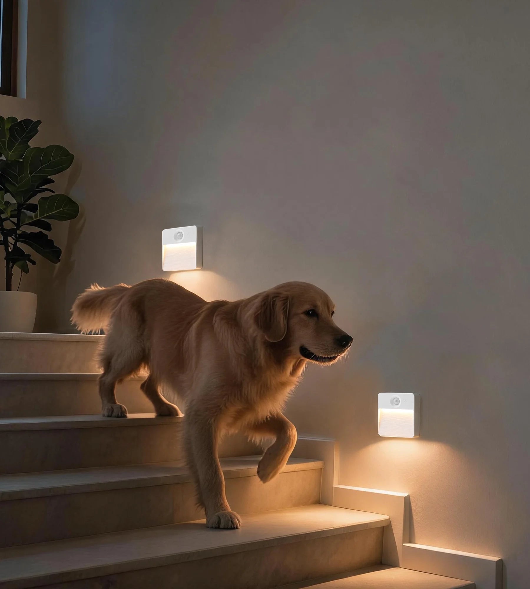 2er-Set LED-Nachtlichter CUBA mit Bewegungsmelder – Innenbereich — 8