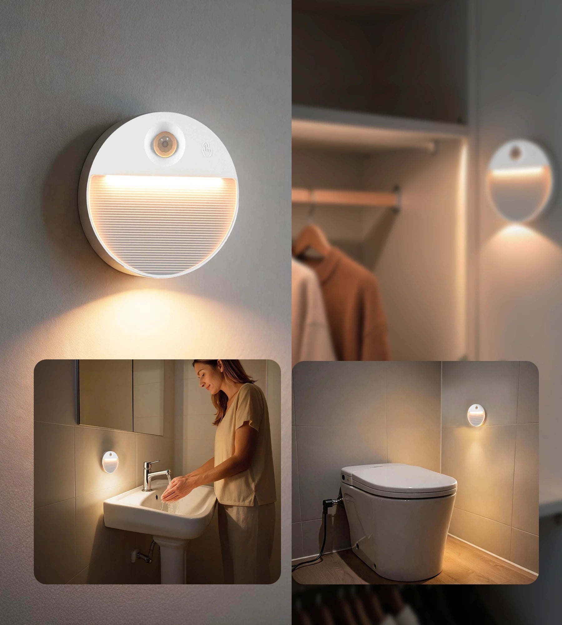 Pack x 2 Veilleuses Intérieures NEO LED à Détection de Mouvement — 4
