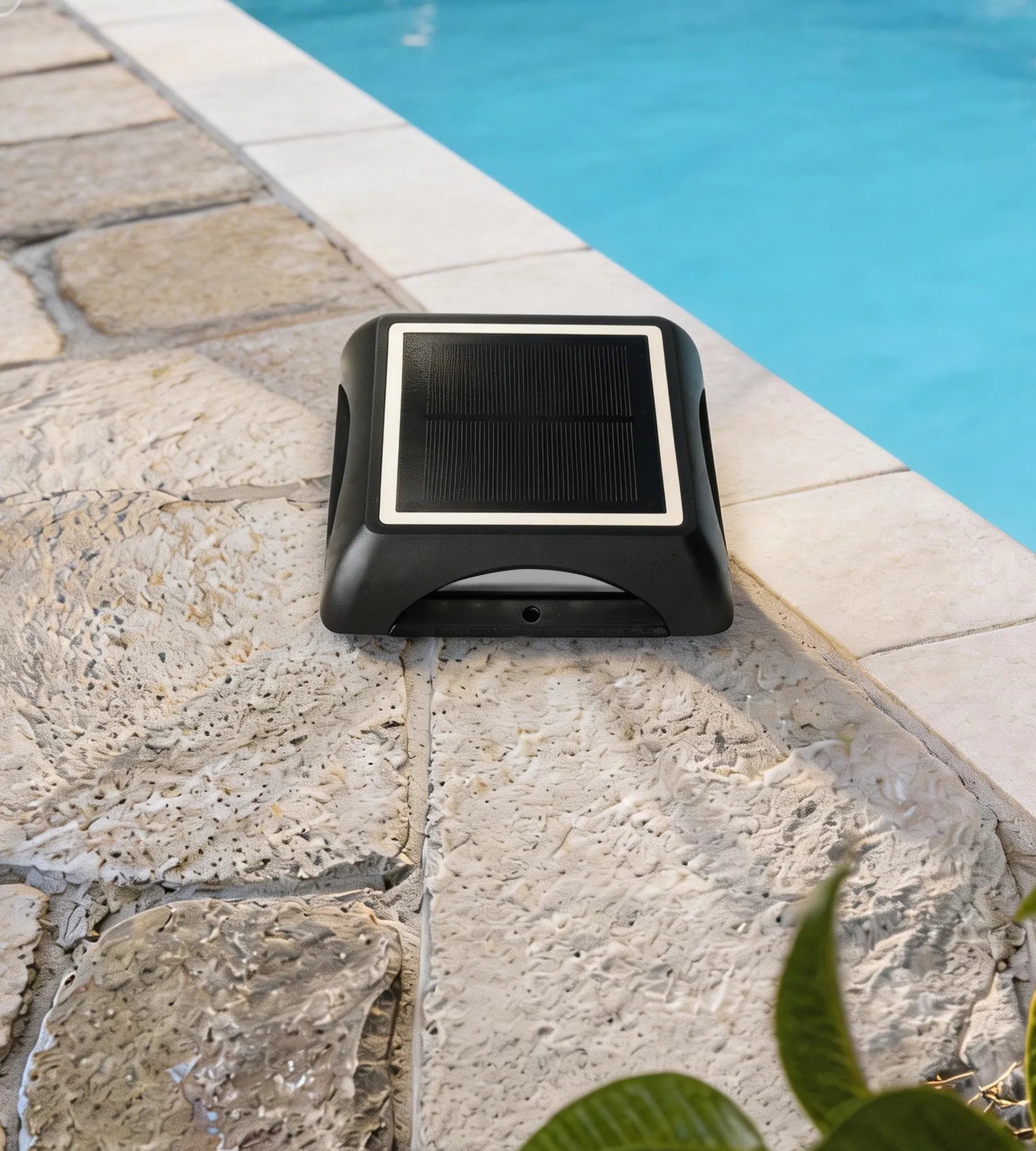 Square solar LED Pavé, neutral white - 3 modes from 50 to 200 lumens - Floor or wall