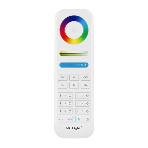 6-Zonen-RGBWW-Fernbedienung für die MI-LIGHT Connected-Reihe - Lumihome-France.com