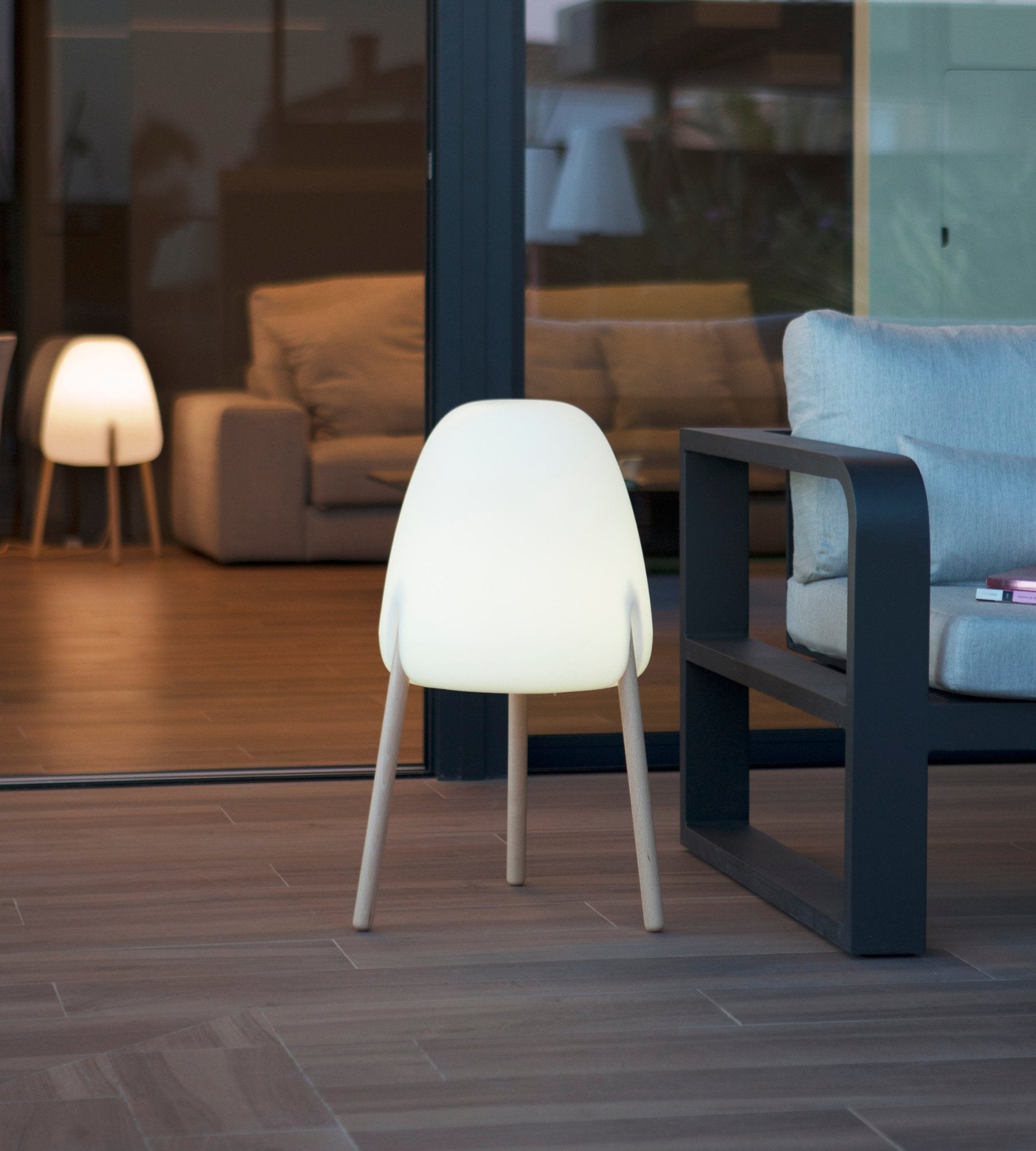 Candeeiro de design solar ROCKET - Iluminação ajustável branca e multicolorida - Interior e exterior