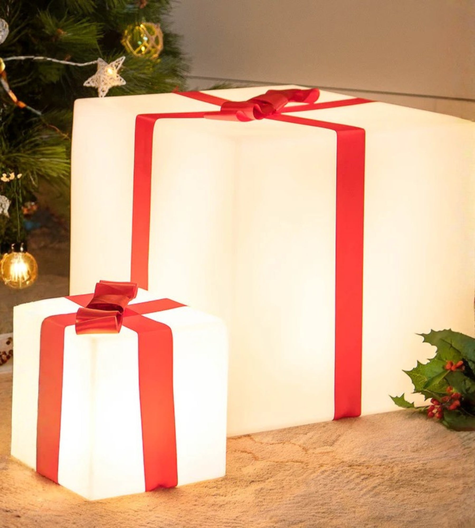 Conjunto de 2 cubos natalícios GIFTY - Lumihome